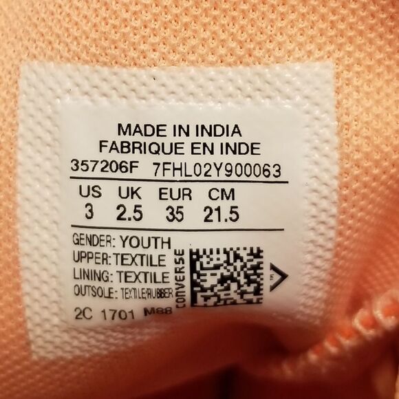 Converse Chuck Taylor High Top Orange Mesh Shoes *send offers* - Picture 8 of 8